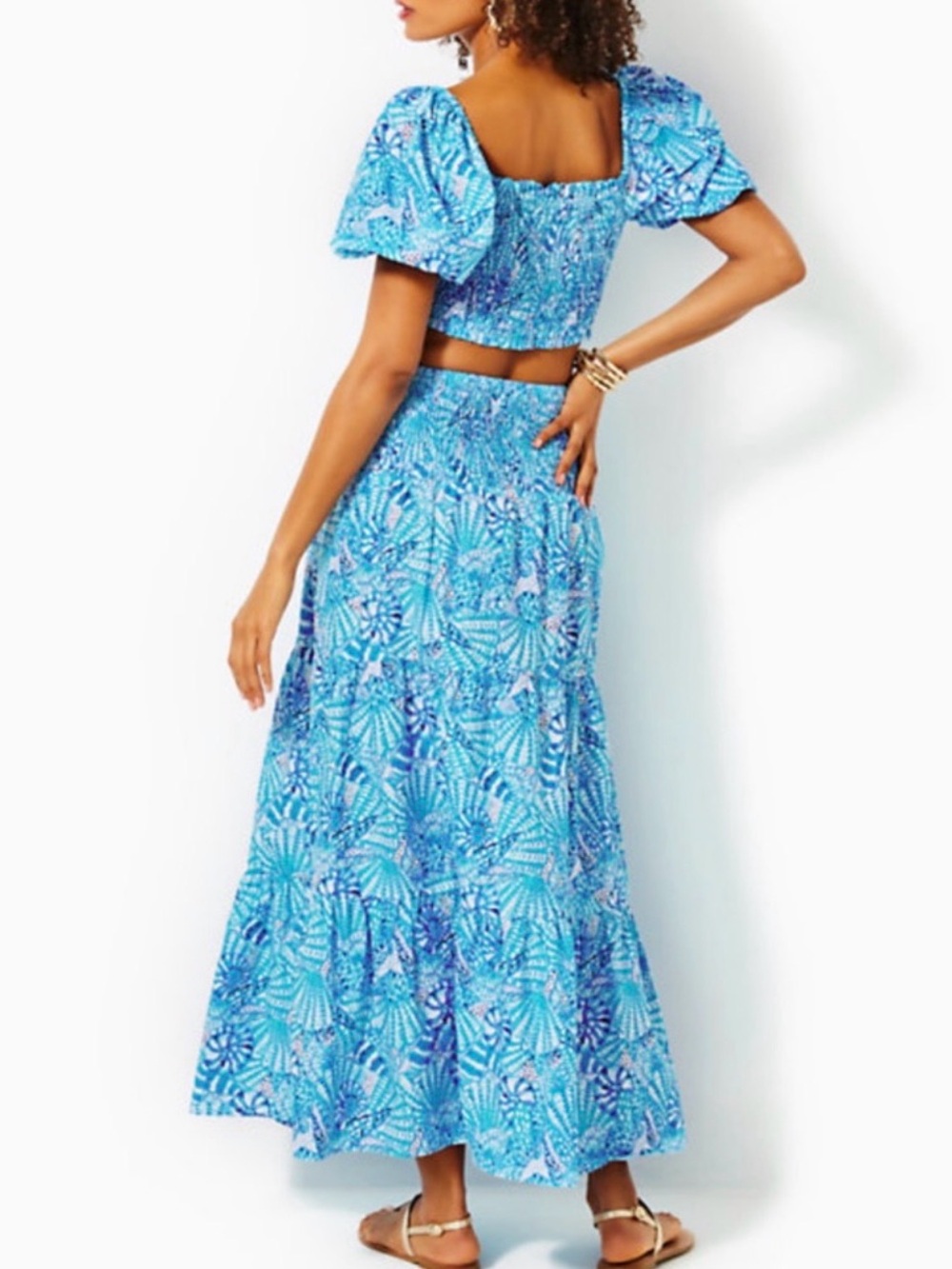 Lilly Pulitzer Blue & White Shell-Print Set - Picture 4 of 4